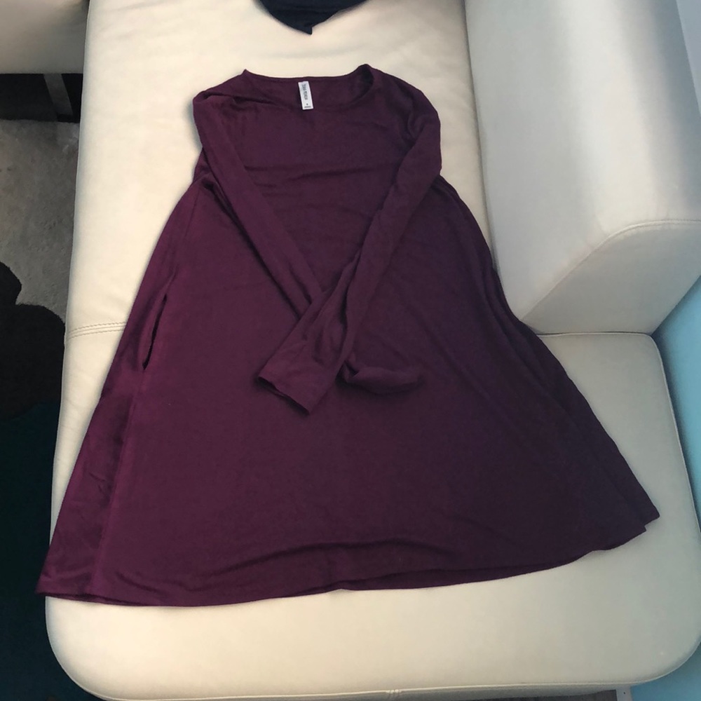 Fuchsia Zenana Republic long-sleeved tunic POCKETS